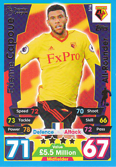Etienne Capoue Watford 2017/18 Topps Match Attax All-Rounder #316